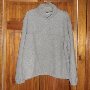 LANDS' end gray fleece sweatshirt sz XL men